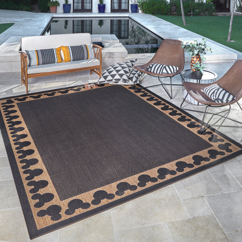 Disney Flatweave Brown Indoor/Outdoor Rug & Reviews Wayfair